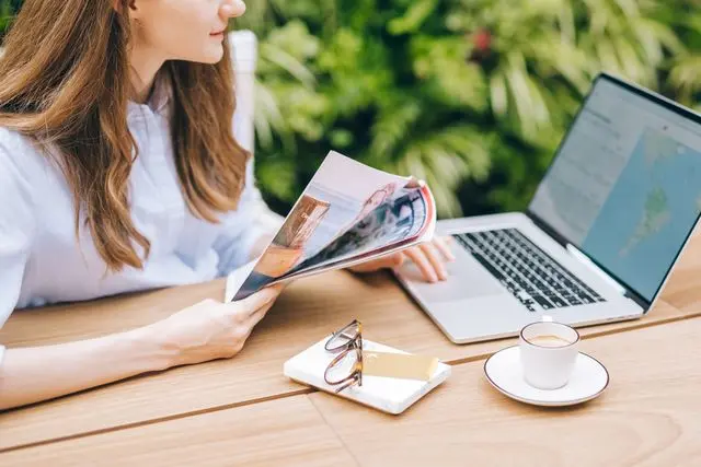 travel booking laptop